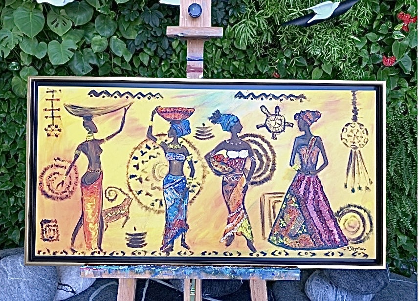 African Women - Original Oil Painting by Marina Stognieva